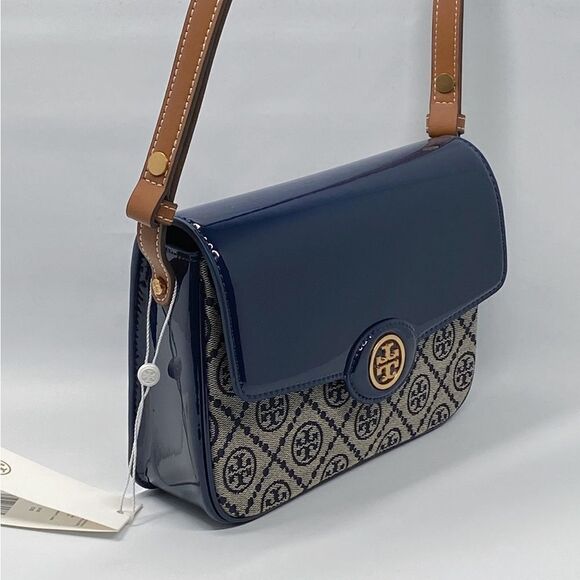 Tory Burch Robinson T Monogram Convertible Shoulder Bag - Picture 6 of 14